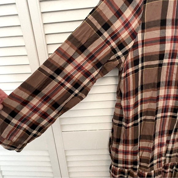 Zara Plaid Dress size large - Picture 3 of 4